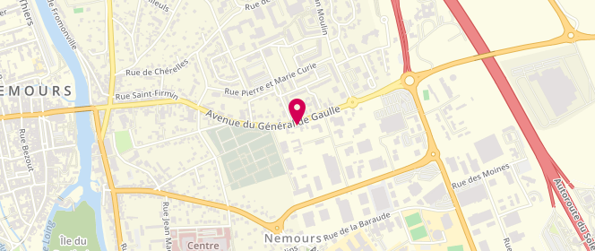 Plan de Access - TotalEnergies, 10 Avenue du Général de Gaulle, 77140 Nemours