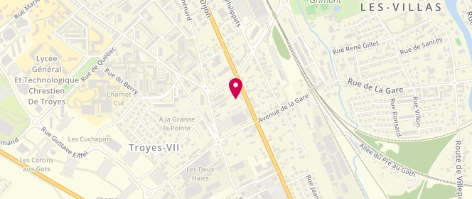 Plan de Intermarché Les Philippats 2 Station Services, 29 Boulevard de Dijon, 10800 Saint-Julien-les-Villas