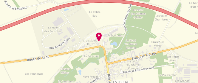 Plan de Avia Xpress, Avenue de la République, 10190 Estissac