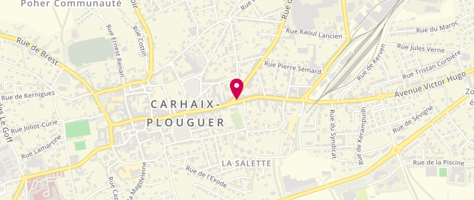 Plan de Supermarche Casino, Place du Champ de Foire, 29270 Carhaix-Plouguer