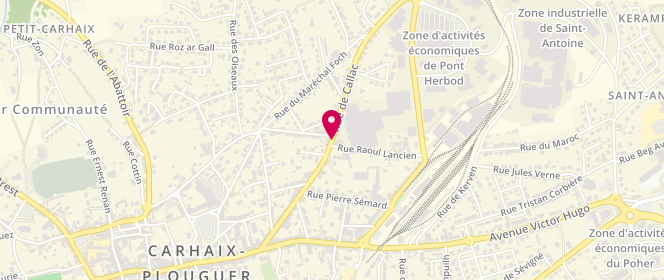 Plan de Leclerc CARHAIX DISTRIBUTION, Rue de Callac, 29270 Carhaix-Plouguer
