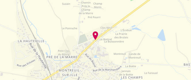 Plan de Carrefour Contact, Rue Clos Gérard, 35440 Montreuil-sur-Ille