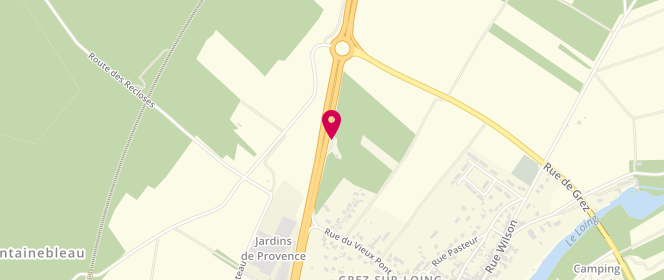 Plan de Access - TotalEnergies, 62 Route Départementale 607, 77880 Grez-sur-Loing