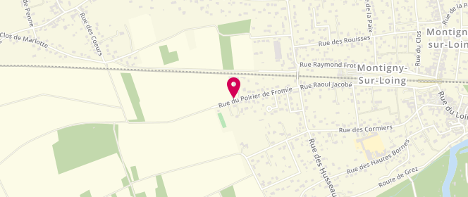 Plan de Access - TotalEnergies, 22 Rue du Poirier de Fromie, 77690 Montigny-sur-Loing