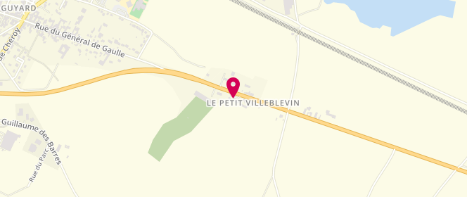 Plan de Access - TotalEnergies, 150 Route Nationale 6 - le Petit Villeblevin, 89340 Villeblevin