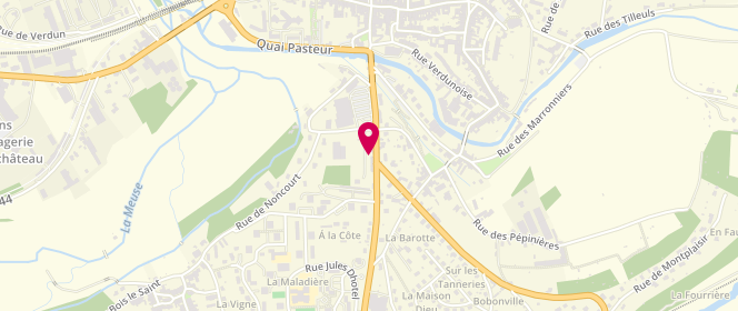 Plan de Supermarches Match Neufchateau, Rue du Général de Gaulle, 88300 Neufchâteau