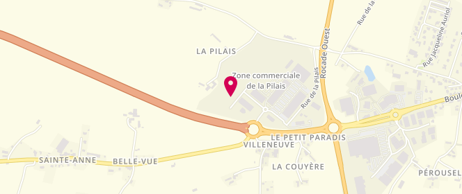 Plan de Leclerc FOUGERES DISTRIBUTION, Zone Commerciale de la Pilais, 35133 Lécousse