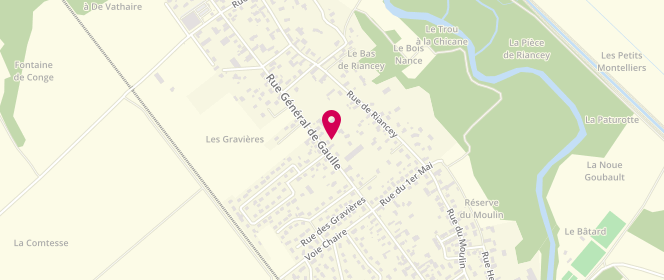 Plan de Intermarché GUYEVE, Rue du Général de Gaulle, 10180 Saint-Lyé