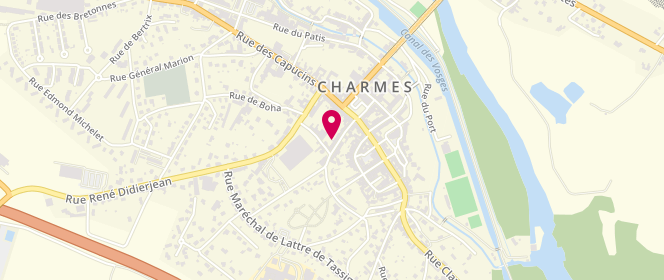 Plan de Leclerc CHARDIS S.A, Route Nationale 57, 88130 Charmes