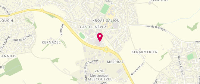 Plan de Intermarche Plouzane, Zone Aménagement de Castel Nevez, 29280 Plouzané