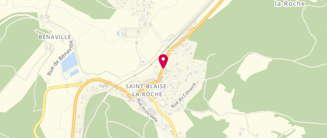 Plan de Access - TotalEnergies, 12 Rue Principale, 67420 Saint-Blaise-la-Roche