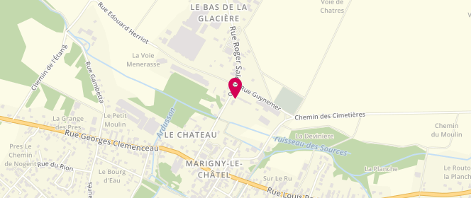 Plan de Intermarché STATION SERVICE 24/24, Rue Salengro, 10350 Marigny-le-Châtel