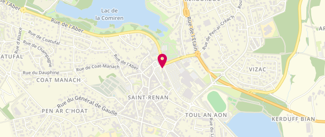 Plan de Access - TotalEnergies, Place Leon Cheminant, 29290 Saint-Renan