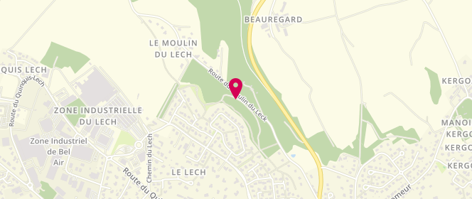 Plan de Centre E-LECLERC - LANDERNEAU, Route du Leck, 29800 Landerneau