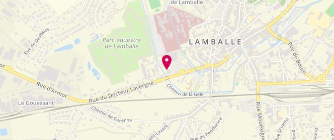Plan de Carrefour Market, 20 Rue du Docteur Lavergne, 22400 Lamballe