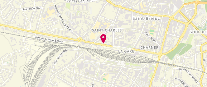 Plan de Access - TotalEnergies, 44, Boulevard Charner, 22000 Saint-Brieuc