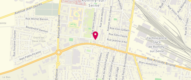 Plan de Esso Boule d'Or, 70 Rue Aristide Briand, 10100 Romilly-sur-Seine