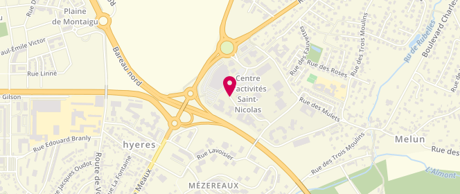 Plan de Carrefour Market, Rue du Perré, 77950 Rubelles