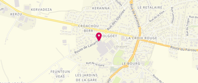 Plan de Leclerc COTE DES LEGENDES, Route de Lanarvily, 29260 Le Folgoët