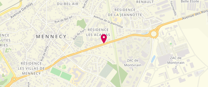 Plan de BP Mennecy, N191, Boulevard Charles de Gaulle, 91540 Mennecy
