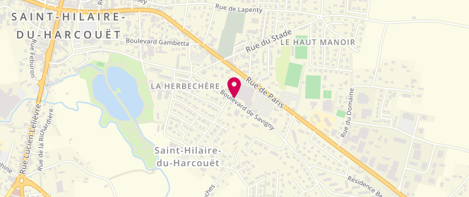 Plan de Leclerc U.S.D.SERVICE DISTRIBUTION, Route de Paris, 50600 Saint-Hilaire-du-Harcouët