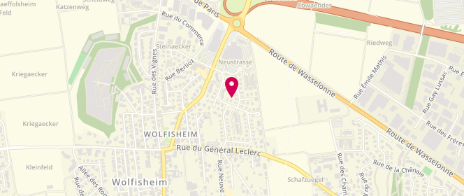 Plan de Super U Wolfisheim, 1A Rue Hans Arp, 67202 Wolfisheim