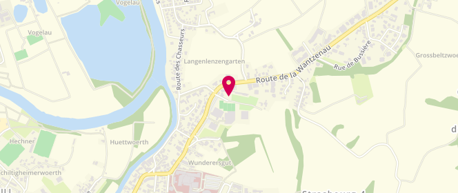 Plan de Supermarches Match Robertsau, Route de la Wantzenau, 67000 Strasbourg