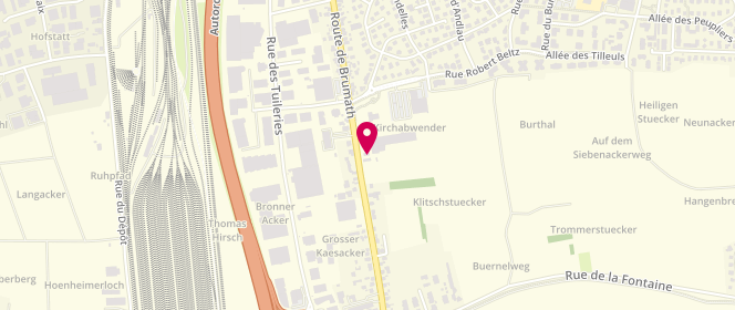 Plan de Access - TotalEnergies, 67 Route de Brumath, 67460 Souffelweyersheim