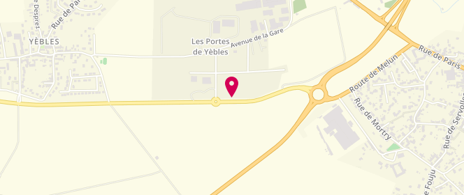Plan de Access - TotalEnergies, Route Départementale 619 - de Corbeil A Guignes, 77390 Yèbles