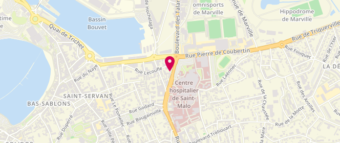 Plan de Access - TotalEnergies, 126, Boulevard des Talards, 35400 Saint-Malo