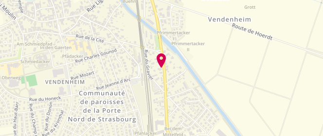 Plan de Access - TotalEnergies, 10 Bis Route de Strasbourg, 67550 Vendenheim