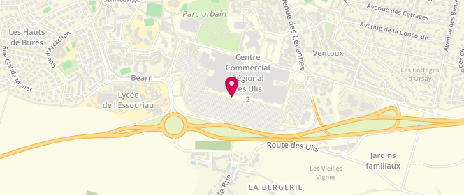 Plan de Carrefour Les Ulis, Centre Commercial Ulis 2, 91940 Les Ulis