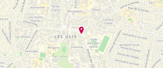 Plan de ESSO LES ULIS 8 à Huit, Avenue des Cévennes, 91940 Les Ulis