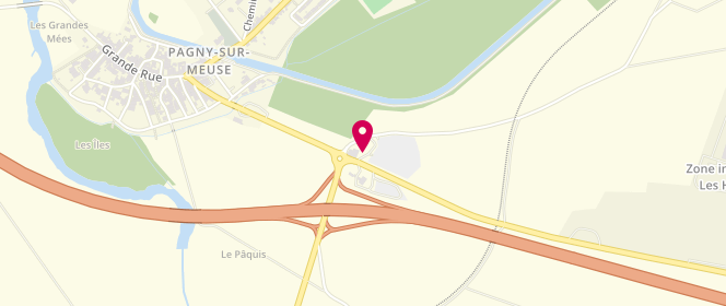 Plan de TotalEnergies Access RELAIS PORTE DE MEUSE, Route Départementale 36D, 55190 Pagny-sur-Meuse
