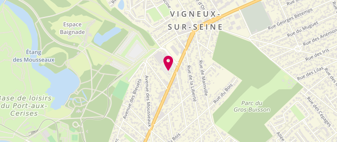 Plan de Intermarche Vigneux, 5 Avenue Henri Barbusse, 91270 Vigneux-sur-Seine