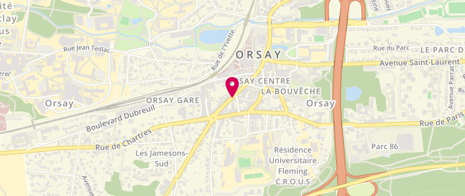Plan de Access - TotalEnergies, 15-17 Rue Archangé, 91400 Orsay
