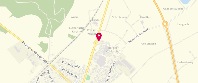 Plan de Super U, 120A Route Nationale, 67760 Gambsheim