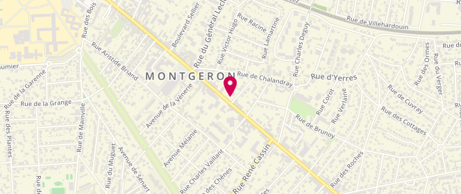 Plan de Esso Montgeron, 105 Avenue de la République, 91230 Montgeron