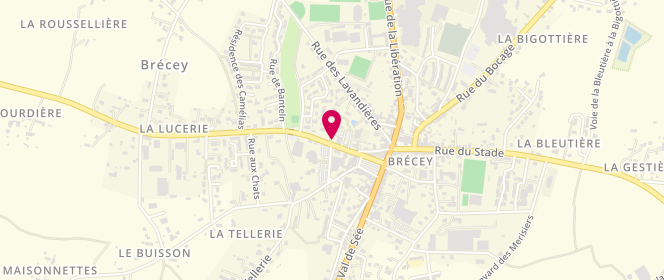 Plan de Station St Christophe, 9 Rue des Pélerins, 50370 Brécey