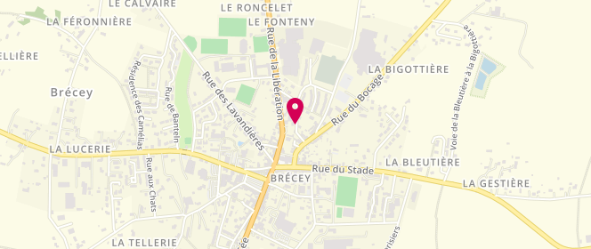 Plan de Daniel aumont 24/24, 6 Rue de la Liberation, 50370 Brécey