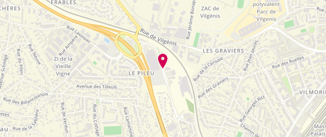 Plan de Leclerc MASSY-DISTRIBUTION, Route de Palaiseau, 91300 Massy