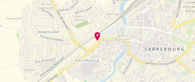 Plan de Esso Sarrebourgeoise, 15 Avenue de France, 57400 Sarrebourg