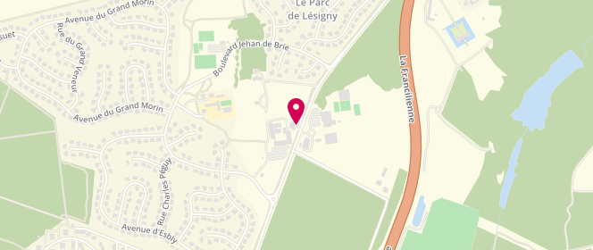 Plan de Access - TotalEnergies, Avenue des Hyvernaux, 77150 Lésigny
