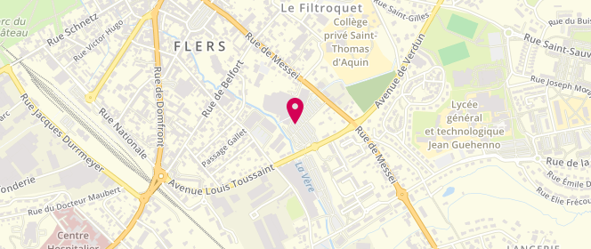 Plan de Intermarche Flers de l'Orne, 108 Rue de Messei, 61100 Flers