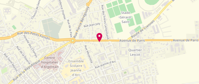 Plan de Access - TotalEnergies, 24 Avenue de Paris, 61200 Argentan