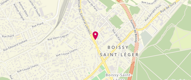 Plan de Esso Boissy Saint Leger, 36 Avenue du Général Leclerc, 94470 Boissy-Saint-Léger