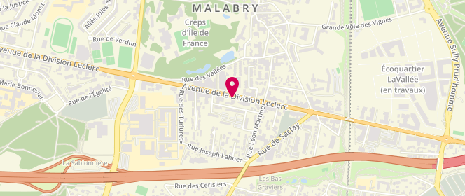 Plan de BP Chatenay Malabry - la Briaude / Speedy, 151 Avenue Division Leclerc, 92290 Châtenay-Malabry