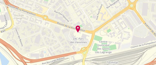 Plan de Esso Bonneuil, Route de la Pompadour, 94380 Bonneuil-sur-Marne