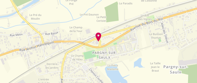 Plan de Access - TotalEnergies, 32, Avenue du Bois du Roi, 51340 Pargny-sur-Saulx