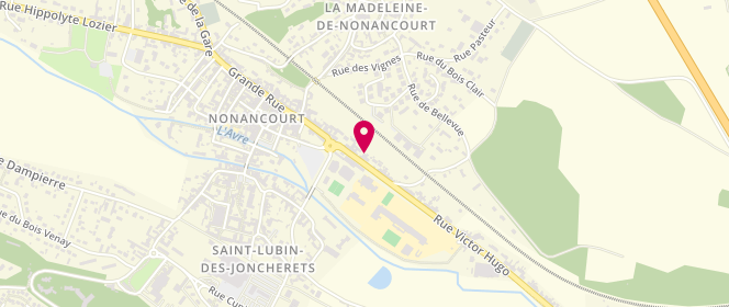 Plan de Carrefour Market, La Potiniere, 27320 Nonancourt